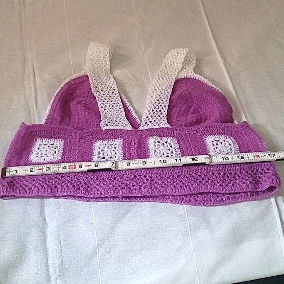 Crop top crochet Hand-made - Picture 3 of 4